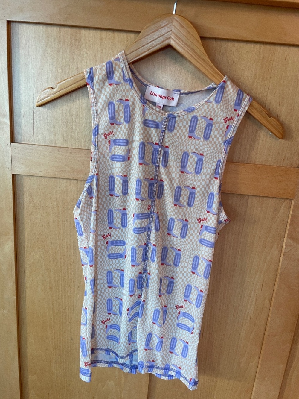 Lisa Says Gah! Mesh Cowboy Tank